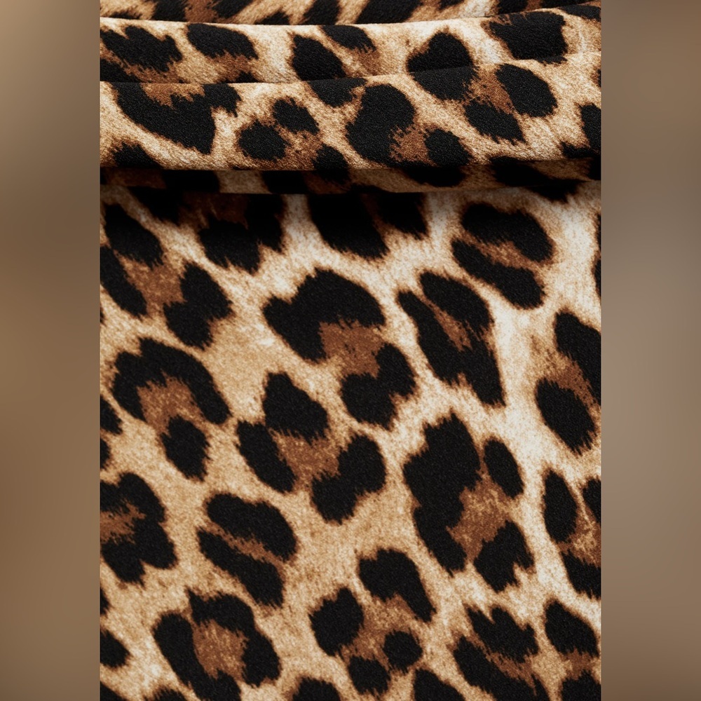 Mango leopard-print off the shoulder dress NWT - Picture 5 of 6